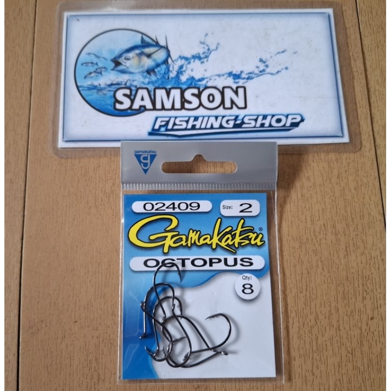 mata pancing gamakatsu octopus kode 02409 nomor 2 mata kail made in thailand untuk galatama ikan mas