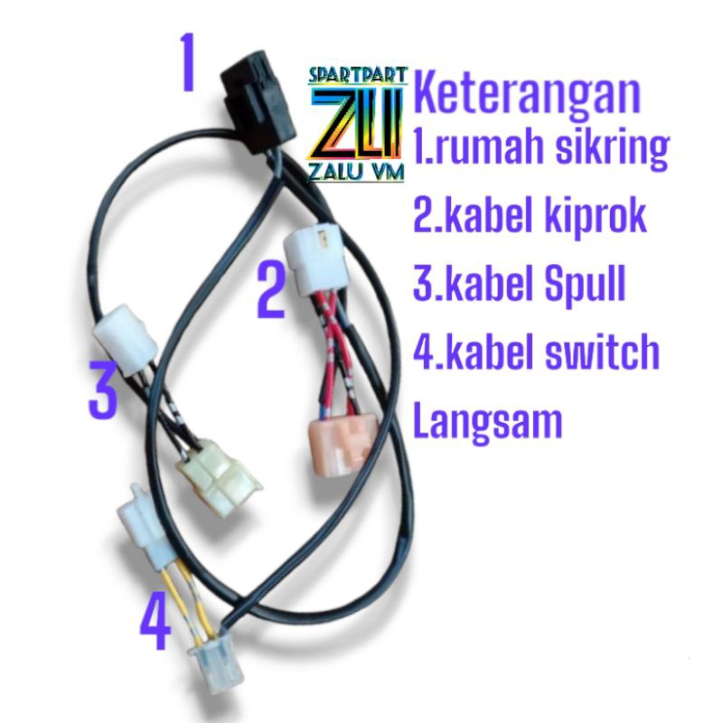 KABEL FULLWAVE DC MOTOR HONDA BEAT KARBU KVY PLUS RUMAH SIKRING