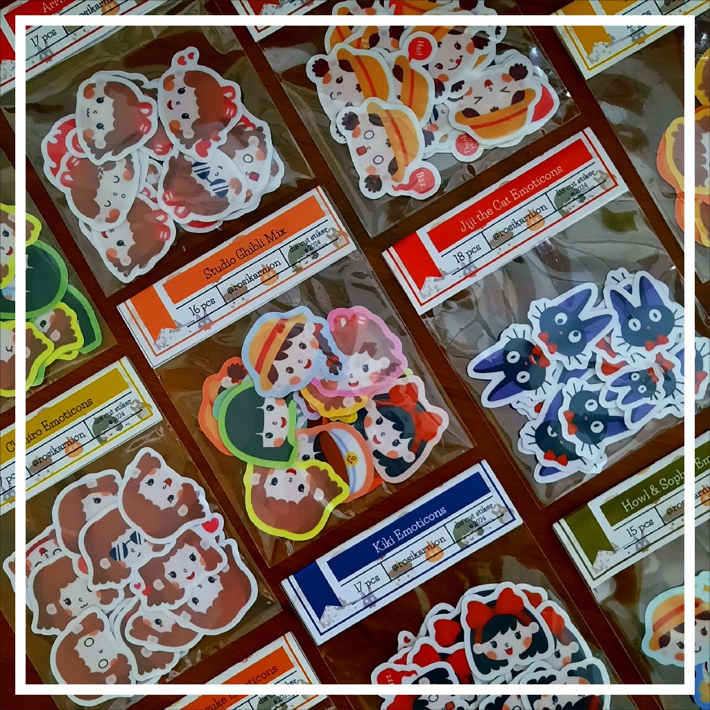 

ROSIKARNION Studio Ghibli Sticker Pack / Stiker Set