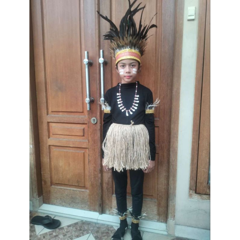 BAJU PAPUA RUMBAI GONI DAN  AKSESORIS