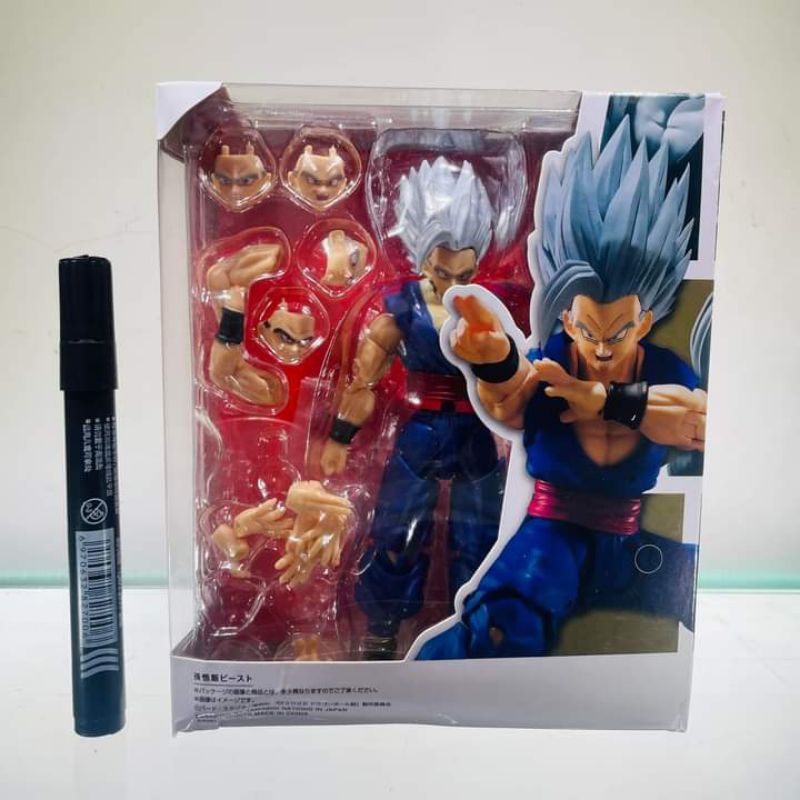 mainan action figureshf Son gohan beast dragon ball supertinggi sekitar 6 inchfull artikulasi
bandai