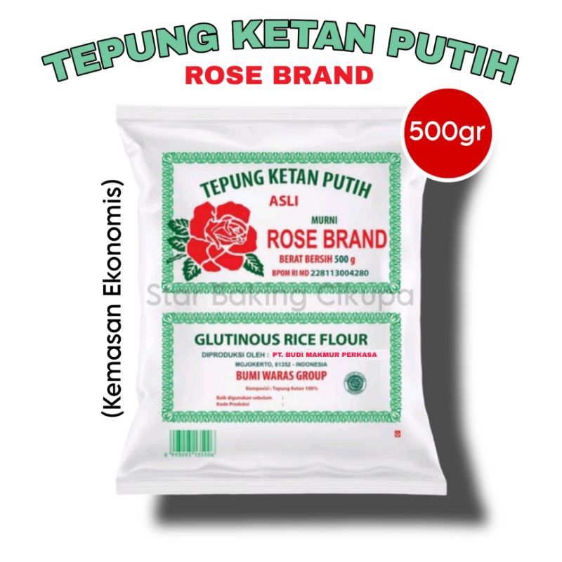 

ROSE BRAND Tepung Ketan Putih 500gr (Kemasan Ekonomis)