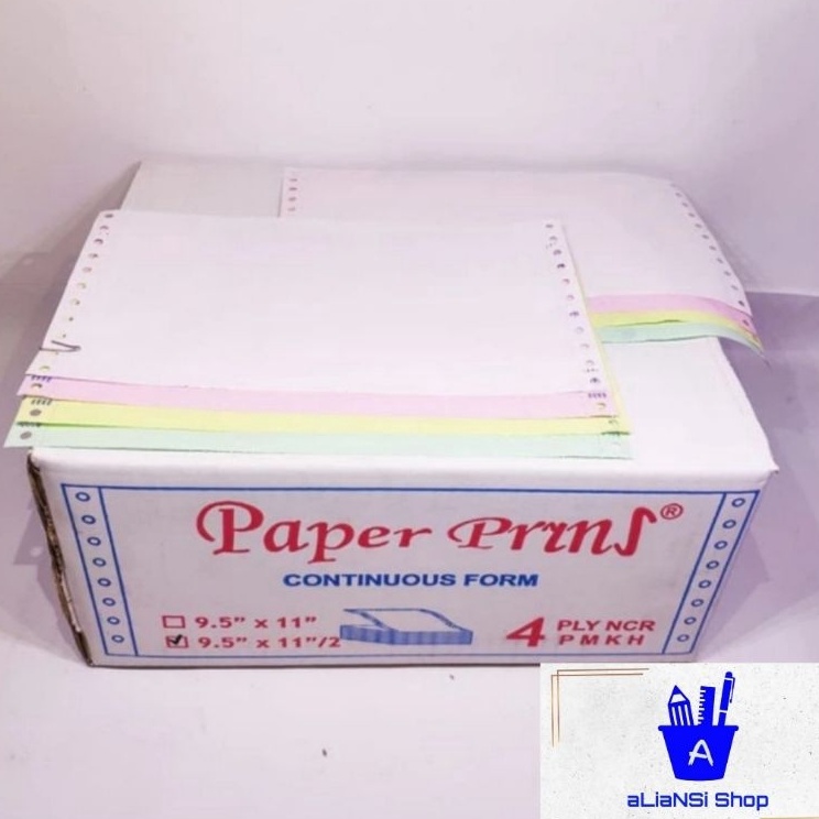 

KODE PRODUK 8DTA9995 Continuous Form 95 x 112 4 PLY bagi 2 merk PAPERPRYNS