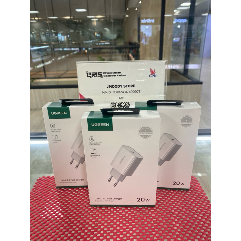 FAST CHARGER NEW UGREEN 20W PD MFI IPHONE