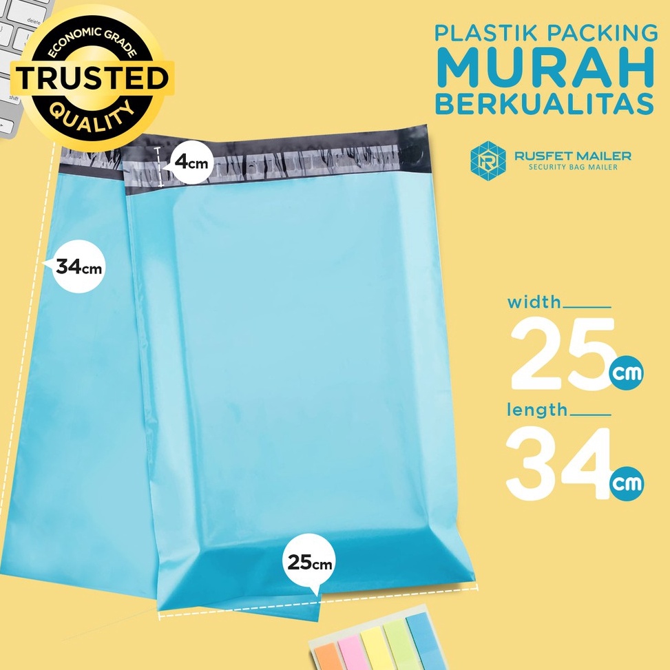 

KODE PRODUK Y99OD4978 PLASTIK POLIMAILER POLYMAILER PACKING ONLINE BABY BLUE EKONOMIS 25X34