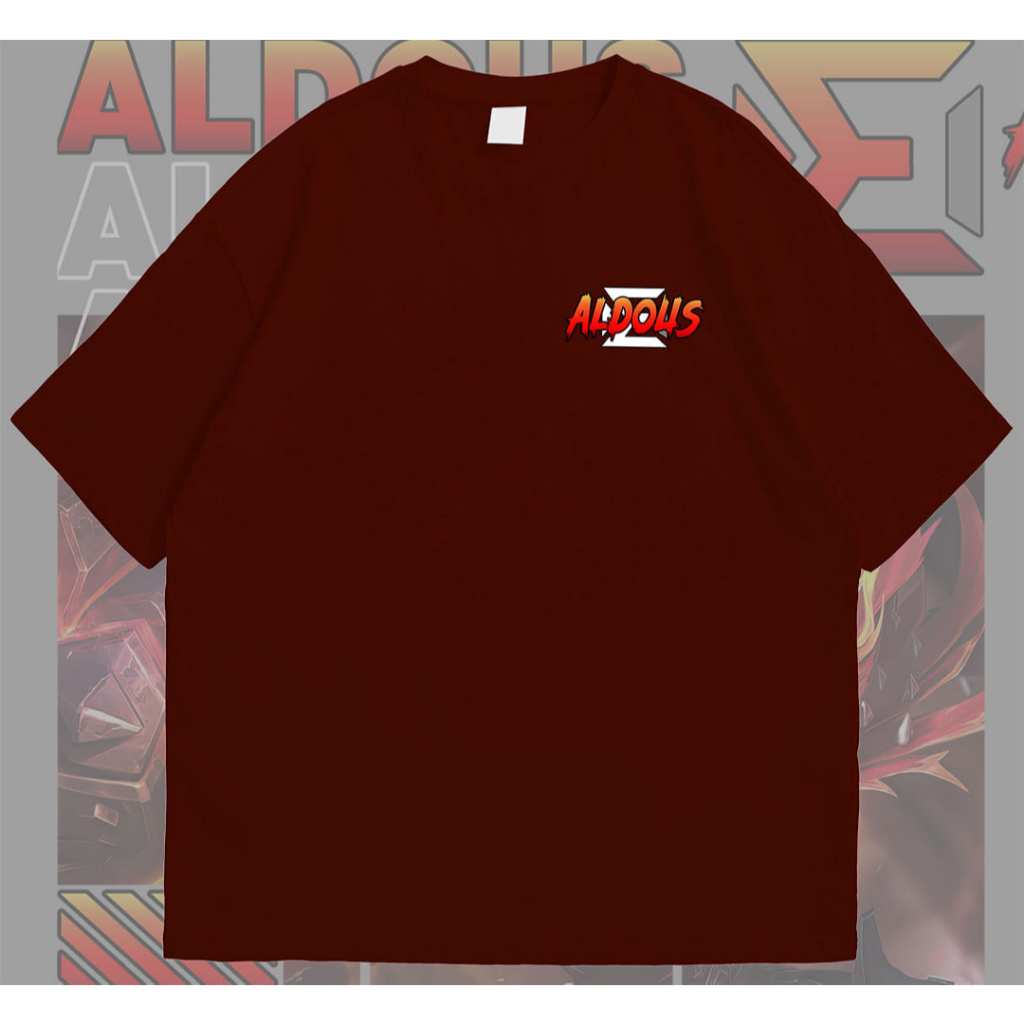 Kaos Aldous Pria Wanita Distro Lengan Pendek Tebal Premium