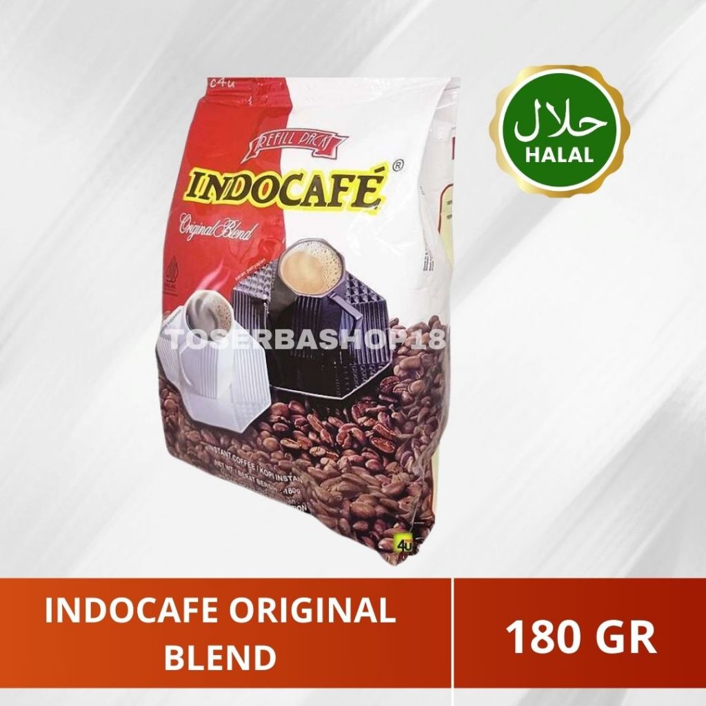 

Kopi INDOCAFE Original Blend Refill pack 180gram instant coffee