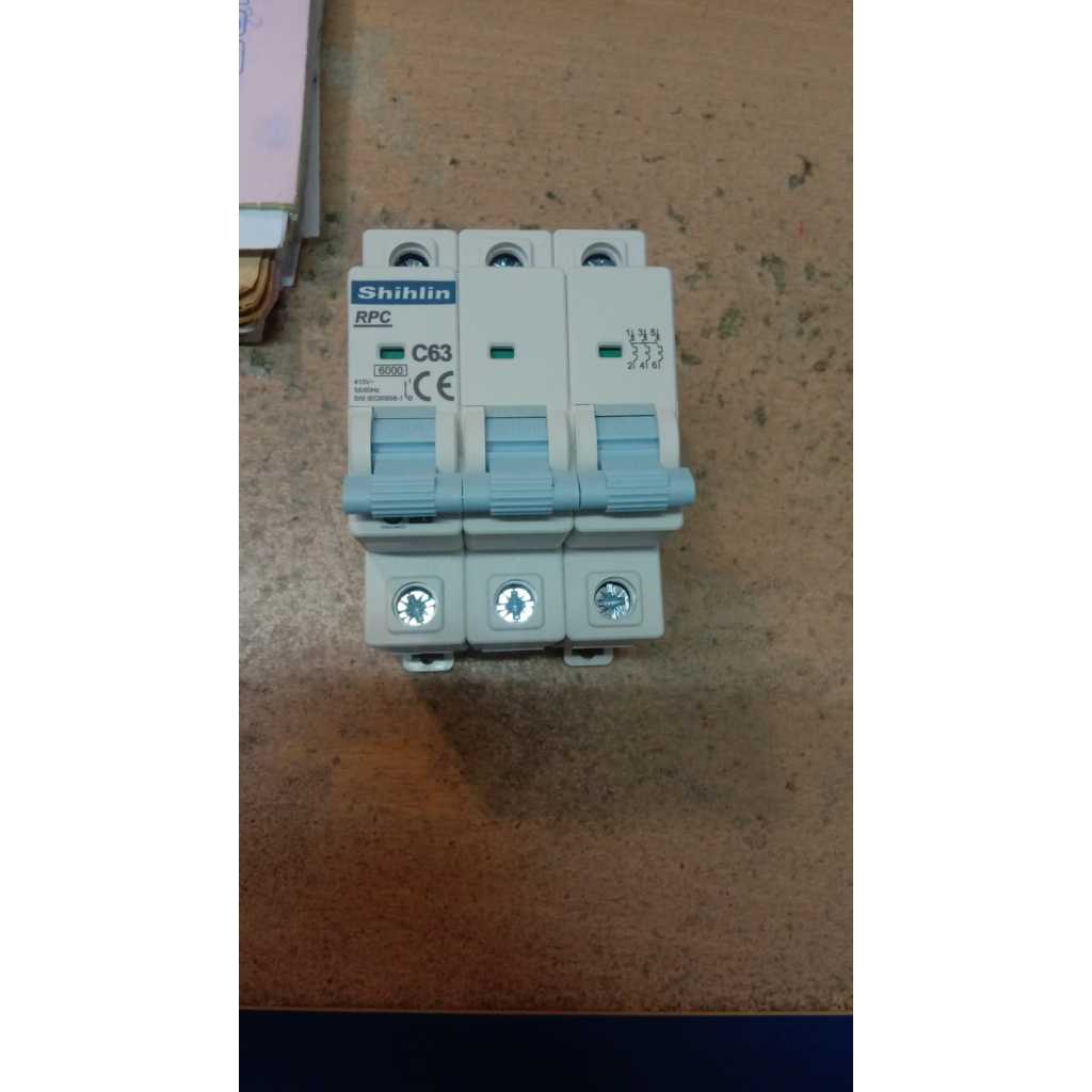 MCB RCP SHIHLIN 3P 50A  63A 6KA SHIHLIN ELECTRRIC