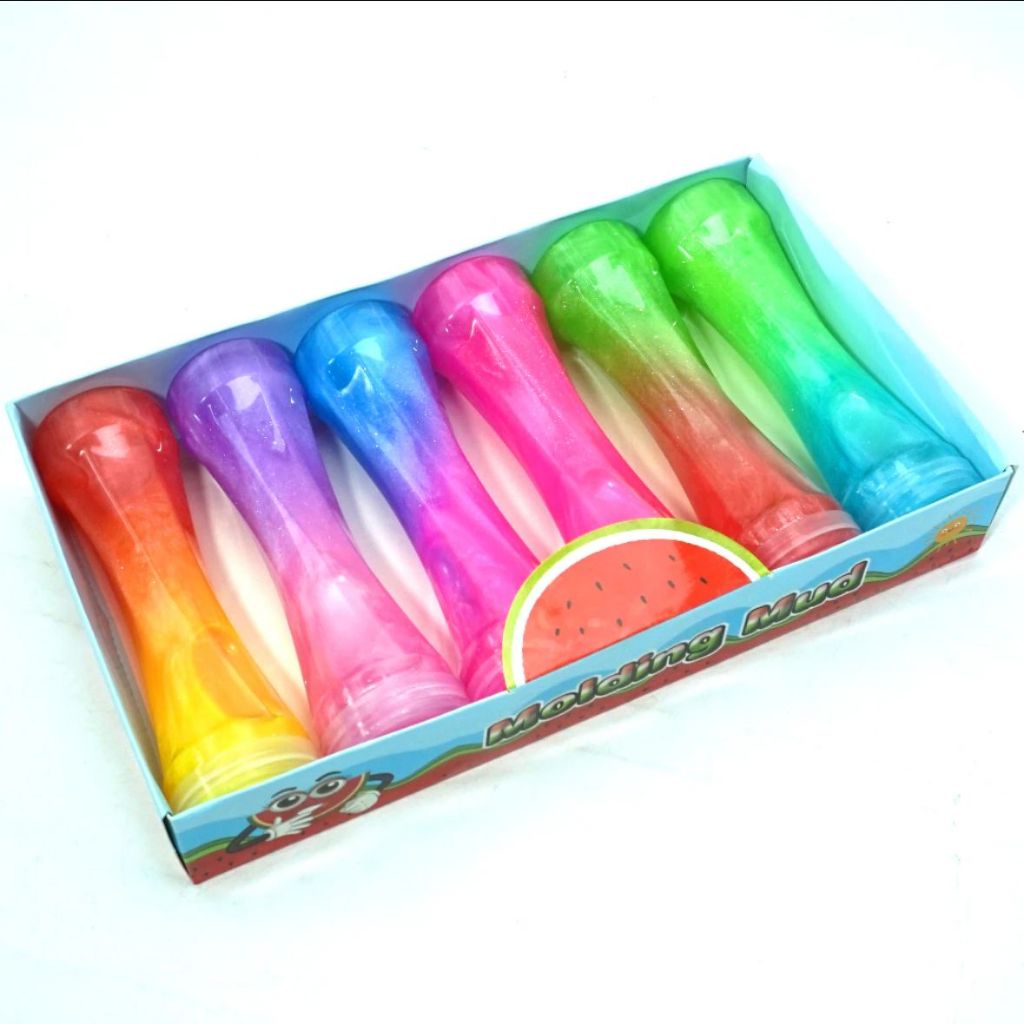 Slime Pudding Galaxy Macaroon Tofu Mainan Anak Crystal Clear Mud Glitter Jelly JUMBO