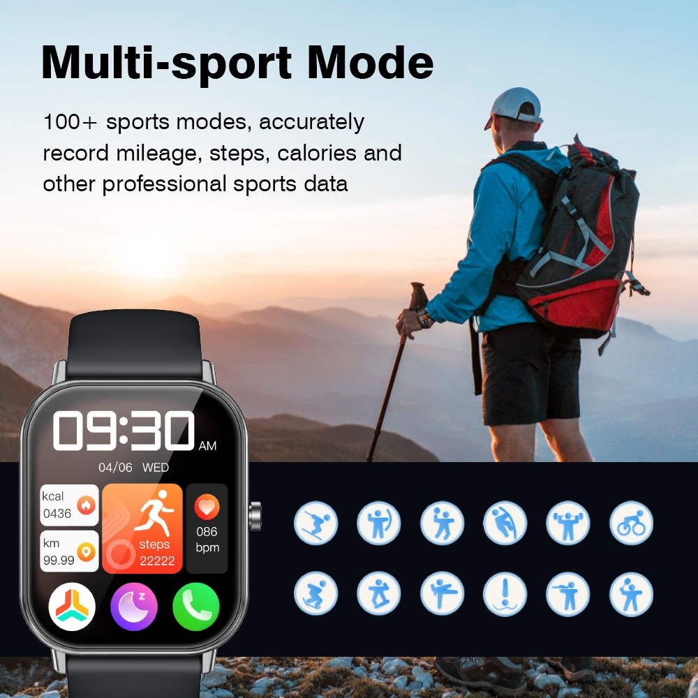 NEW Aolon GTS Ultra Smartwatch Original Running Pace Custom Wallpaper Smart Watch Pria Bluetooth