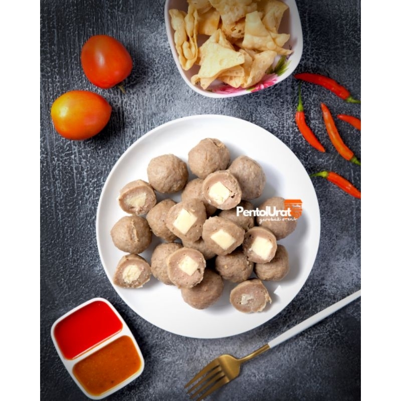 

Pentol Frozen Varian Keju, Full Daging asli 100% Premium ukuran 500gram