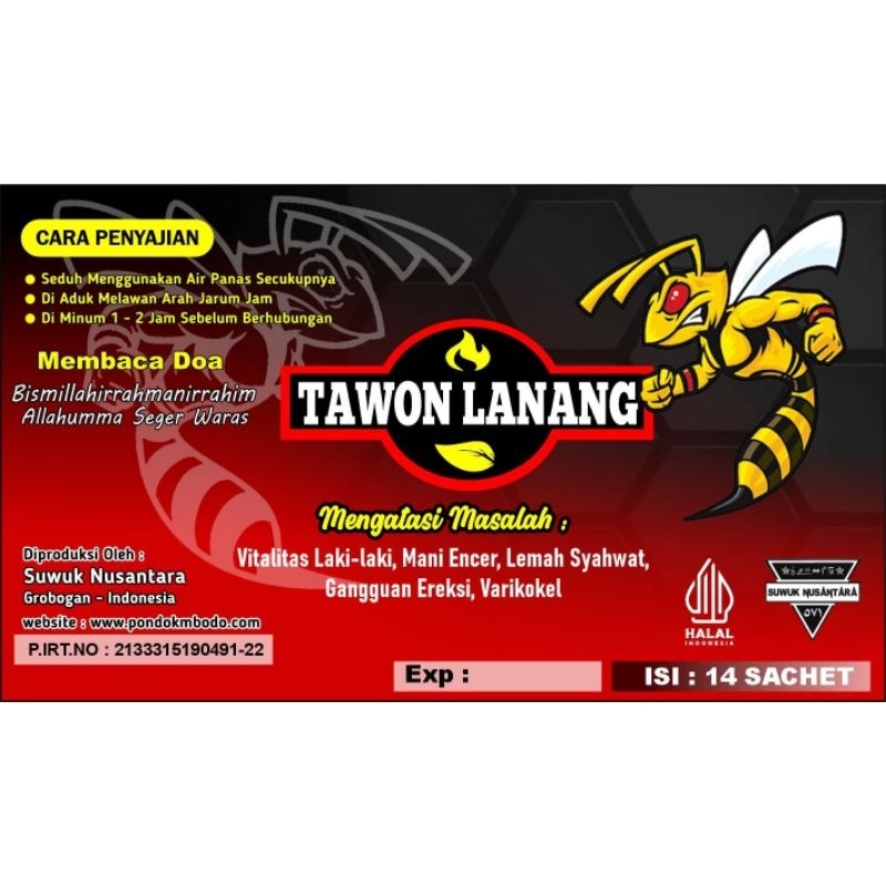 

JAMU SUWUK TAWON LANANG