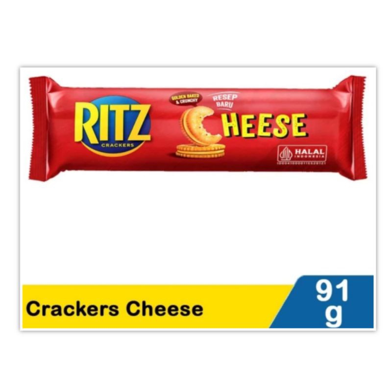 

Ritz Crackers Cheese Keju 91 gr Biskuit Cemilan