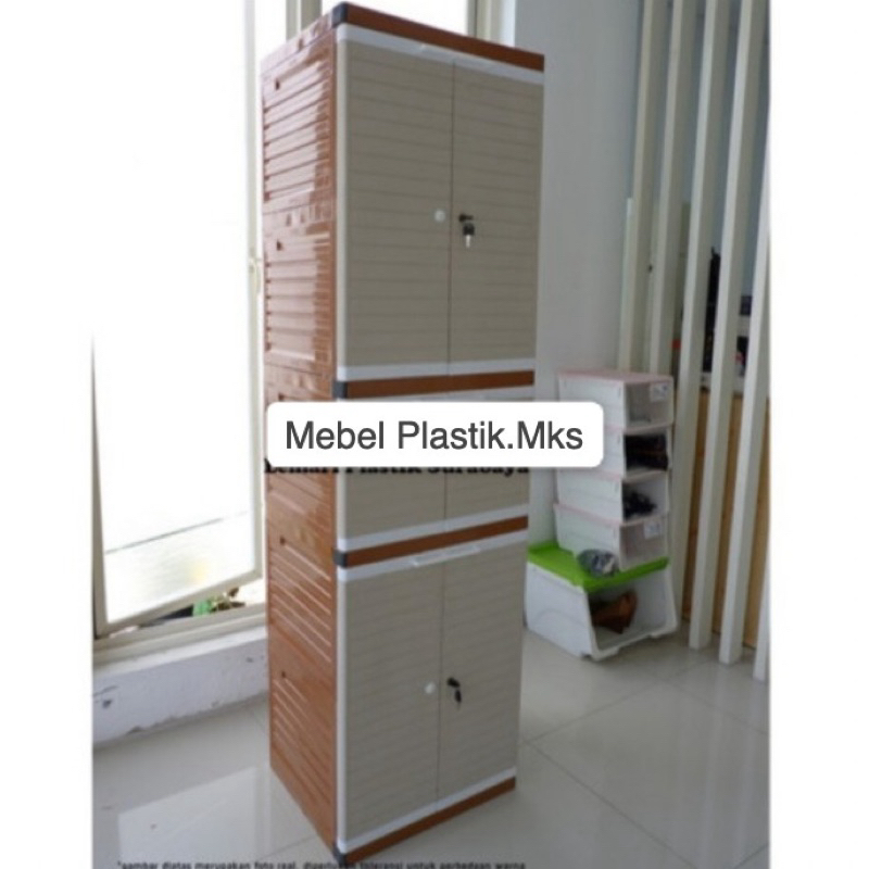 Lemari Plastik Kecil/Lemari Plastik Kunci/Lemari Susun l/Susun 2,3,4 & 5