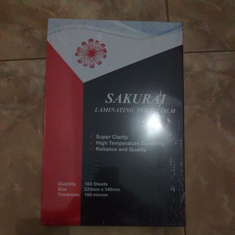 

plastik laminating sakurai ukuran f4