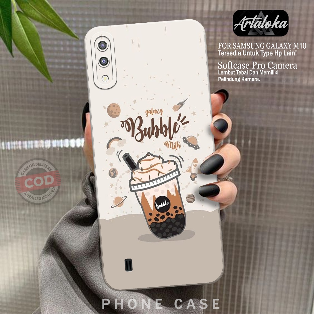 Softcase Hp Samsung Galaxy M10 Fashion Case Boba Case Samsung Galaxy M10 Silikon TPU Pro Camera Casi