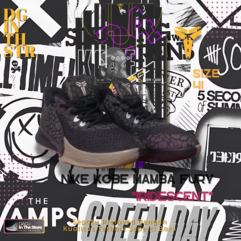NIKE KOBE MAMBA FURY - “IRIDESCENT” SIZE 41