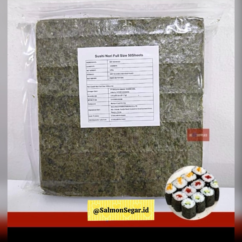 

RB Sushi NORI Gold - Rumput Laut Seaweed Halal MUI