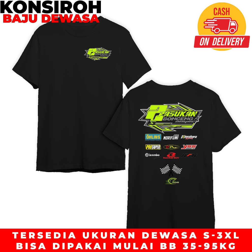 KAOS DEWASA 2 STROKE PASUKAN BONCENG ANGIN RACING HELL BAJU DEWASA SERI 2 STROKE TSHIRT RACING LAKI 