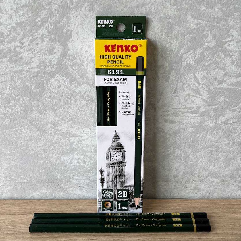 

SOS Pensil Biasa KENKO 61816191 2B 12 pcs PencilPotlot