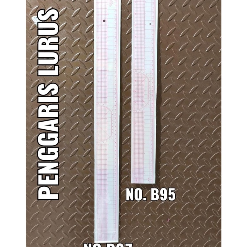 

2 IN 1 Penggaris Jahit Menjahit B97 Penggaris Lurus Pola Bahan Kain