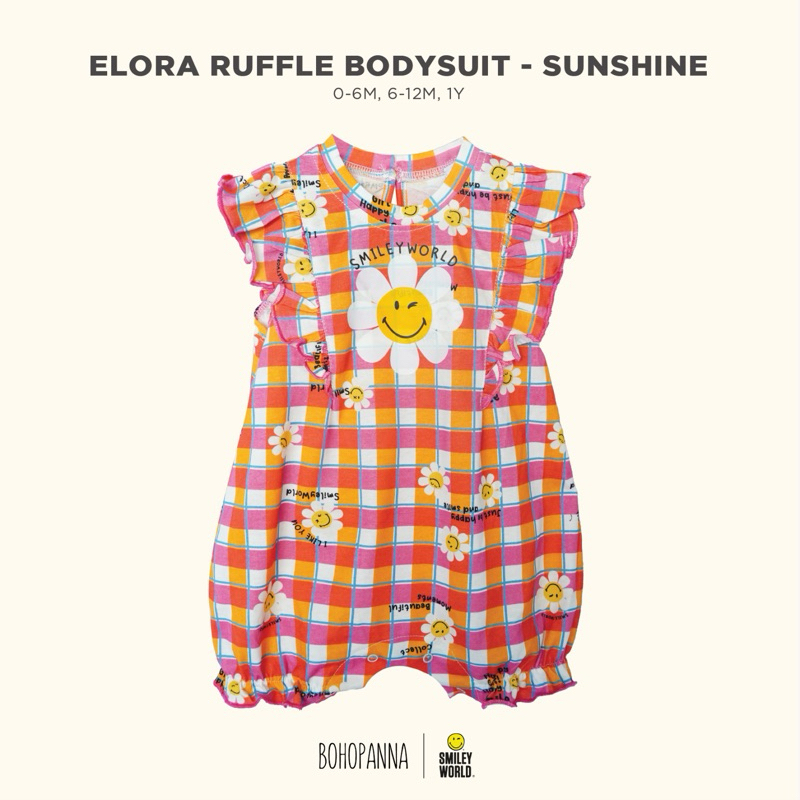 Bohopanna x Smiley Elora Ruffle Bodysuit