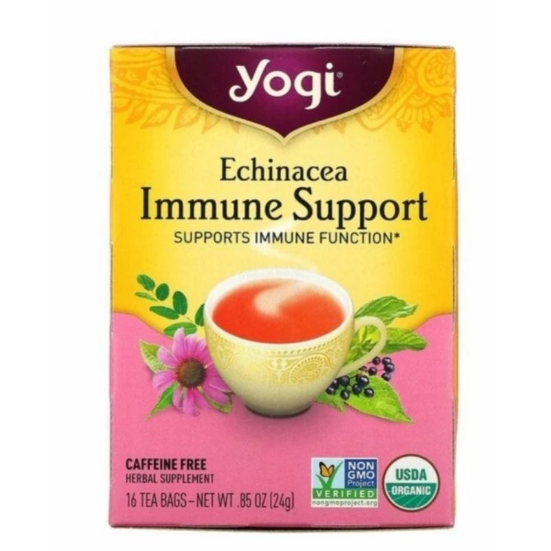 

Yogi Tea Echinacea Immune Support, Caffeine Free, 16 Tea Bags, .85 oz (24 g)