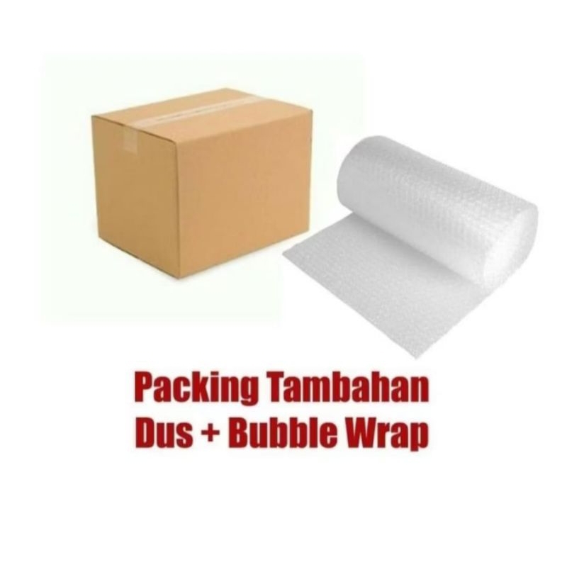 

paking extra !! tambahan bubble wrap dan dus