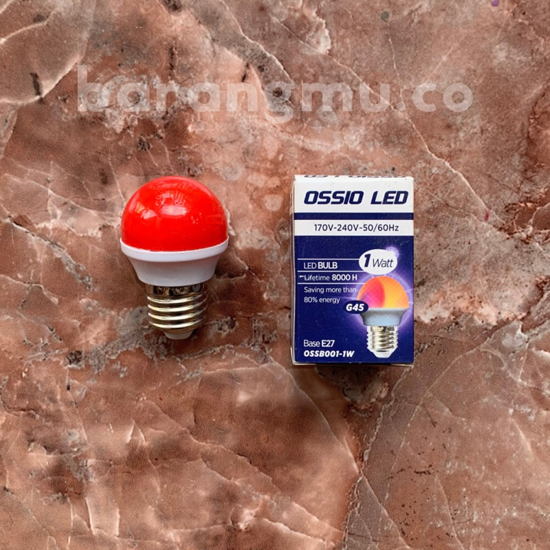 LAMPU DEKORASI WARNA MERAH 1 WATT OSSIO LED