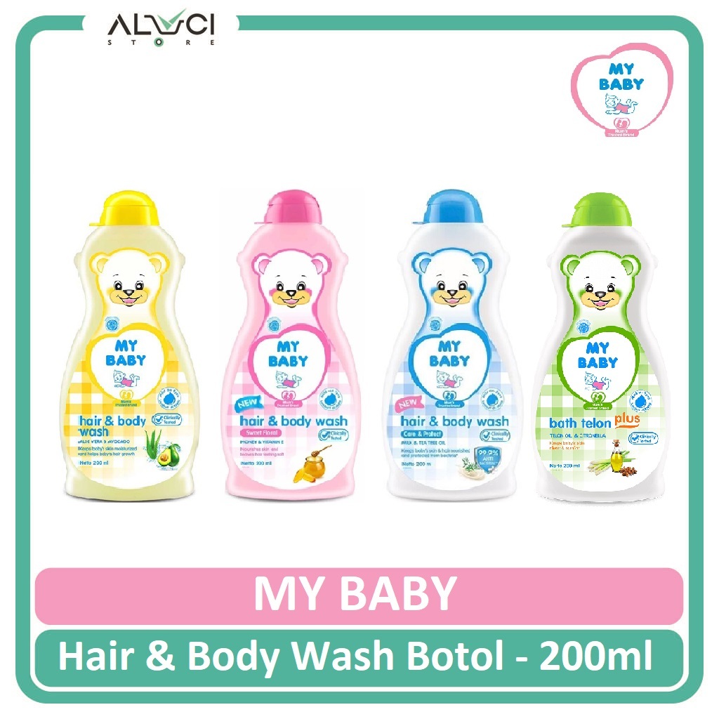 My Baby Hair & Body Wash Sabun Mandi Bayi Cair Botol 200ml
