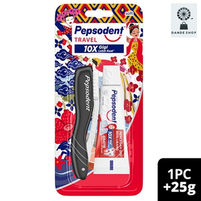 Pepsodent Travel Kit (Pasta Gigi + Sikat Gigi lipat)