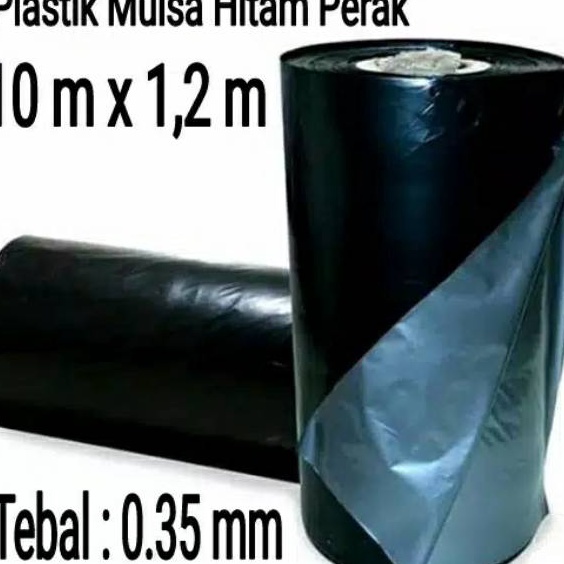 

TERBUKTI Plastik Mulsa Hitam Perak Plastik Packing Roll Bungkus Produk 1m x 12m
