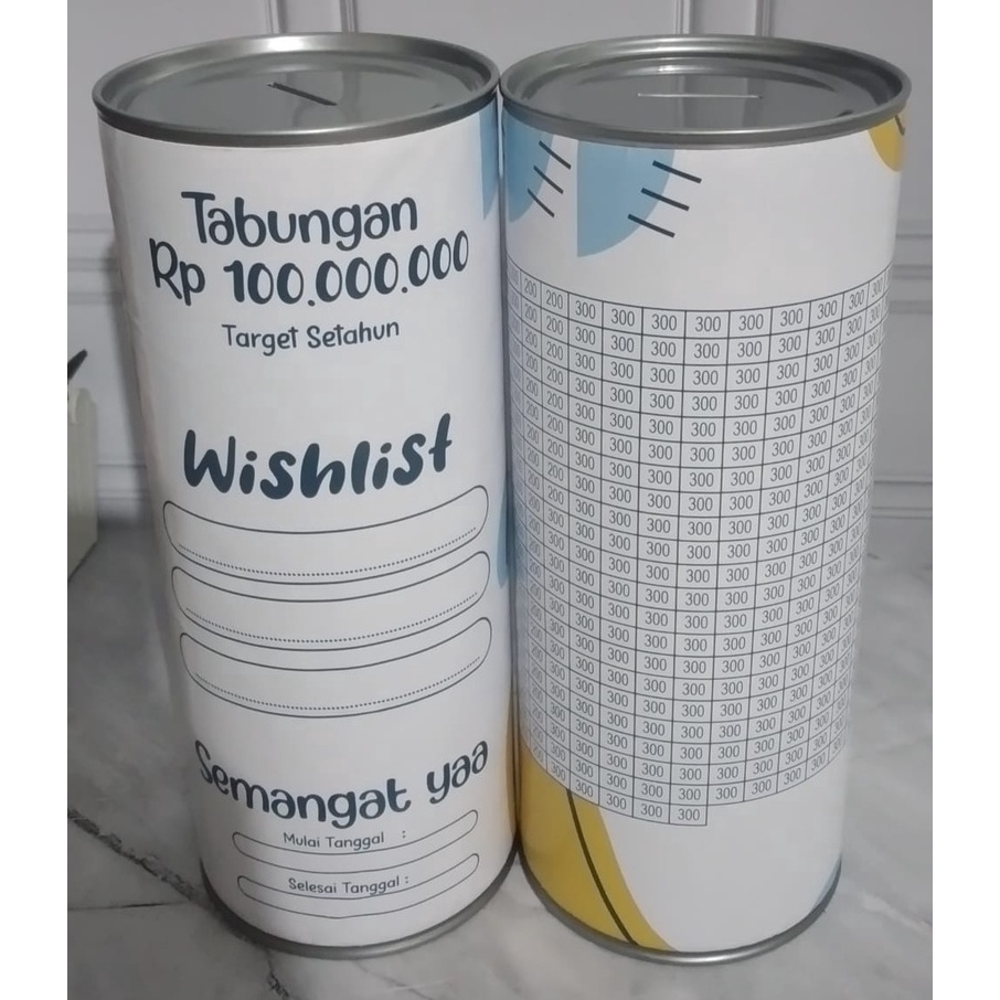 KUALITAS SUPER Celengan Target satu tahun jumbo xxl permanen 1 juta 5 juta 3 juta 2 15 kabah murah