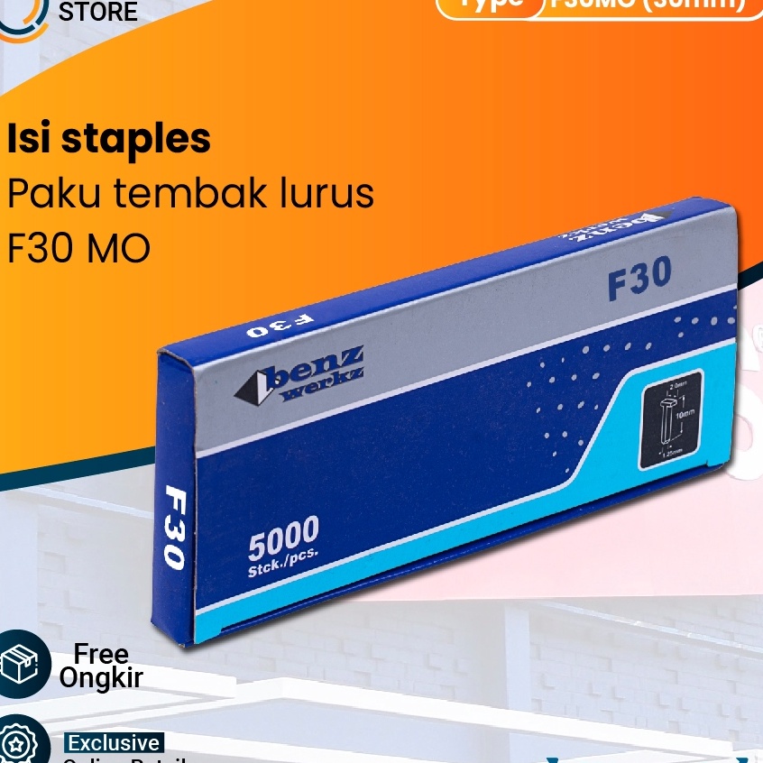 

BENZ F3 MO Isi Mesin Staples Paku Tembak Lurus Mata Nailer F 3