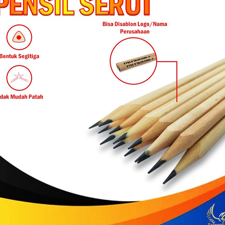 

Pensil Hotel Model Segitiga Serut Murah isi 1 pcs