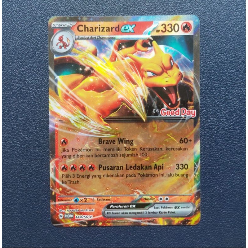 °Charizard EX° Kartu Promo Good Day X Pokemon 2024