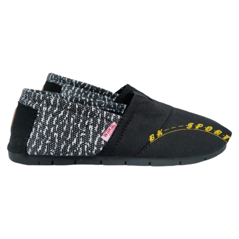 100% Aman Wakai Motif Slip On Pria Wanita Original Kasual Kanvas