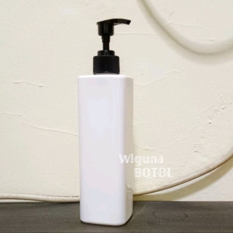 Botol Pump 500ml Kotak / Botol PET 500ml Model Kotak Tutup Pump Lotion