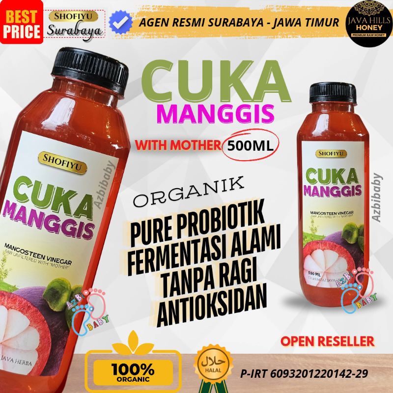 

CUKA MANGGIS SHOFIYU JAVAHILLS MADU ISI 500ML ORGANIK FERMENTASI ALAMI TANPA RAGI ANTIOKSIDAN TINGGI PENCERNAAN SEHAT HALAL BPOM BISA COD