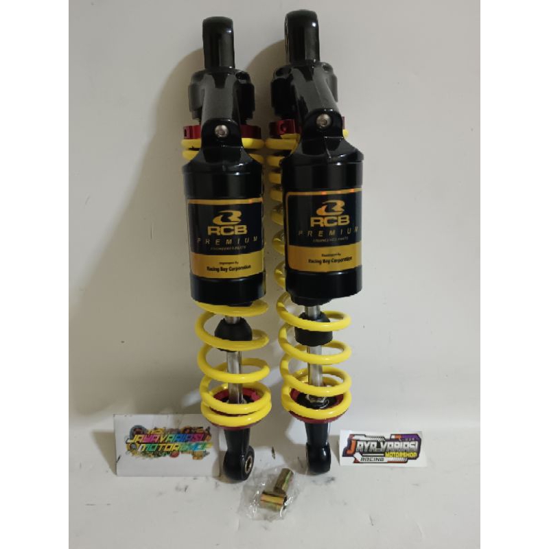 NEW~ SHOCKBREAKER SHOCK COPY RCB NEW SERIES DOUBLE TABUNG ATAS 280MM 340MM KHUSUS MOTOR BEBEK SUPRA/
