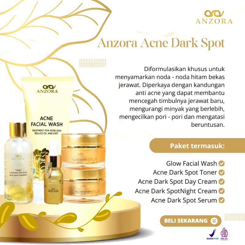ANZORA SKINCARE/Anzora ADS skincare paket klinik/bpom