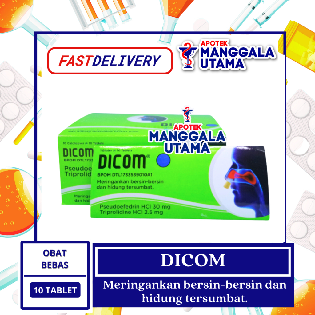 DICOM OBAT FLU PER STRIP 10 TABLET