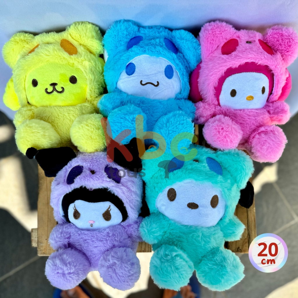 Boneka Plush Toys My Melody Kuromi Cinnamoroll Pompompurin Sanrio Custom Unicorn - KBC TOYS