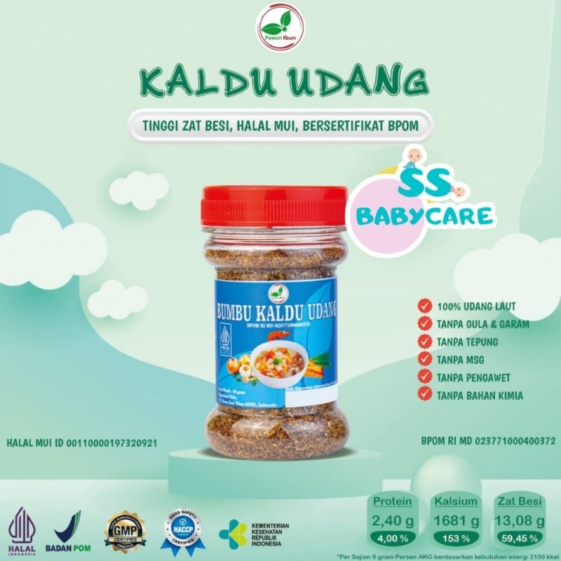 

Pawon Ibun Kaldu Udang Non MSG Non Gula Garam - Kaldu MPASI HALAL BPOM