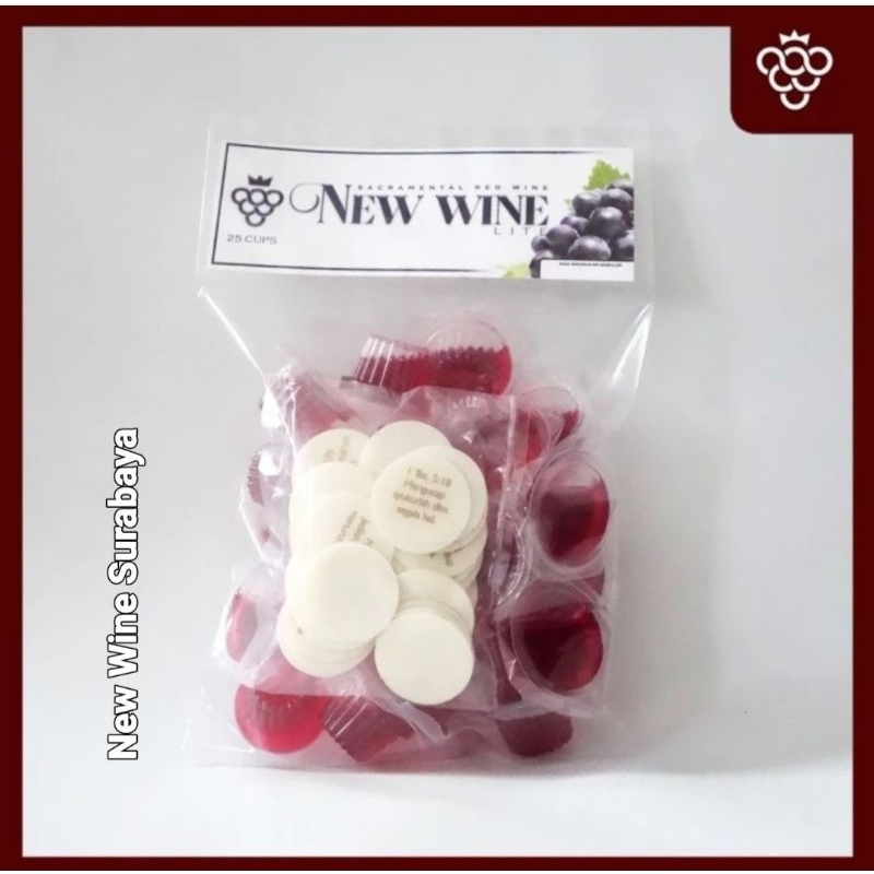 

ANNGUR PERJAMUAN KUDUS LITE CUP + HOSTI AYAT KECIL ISI 25