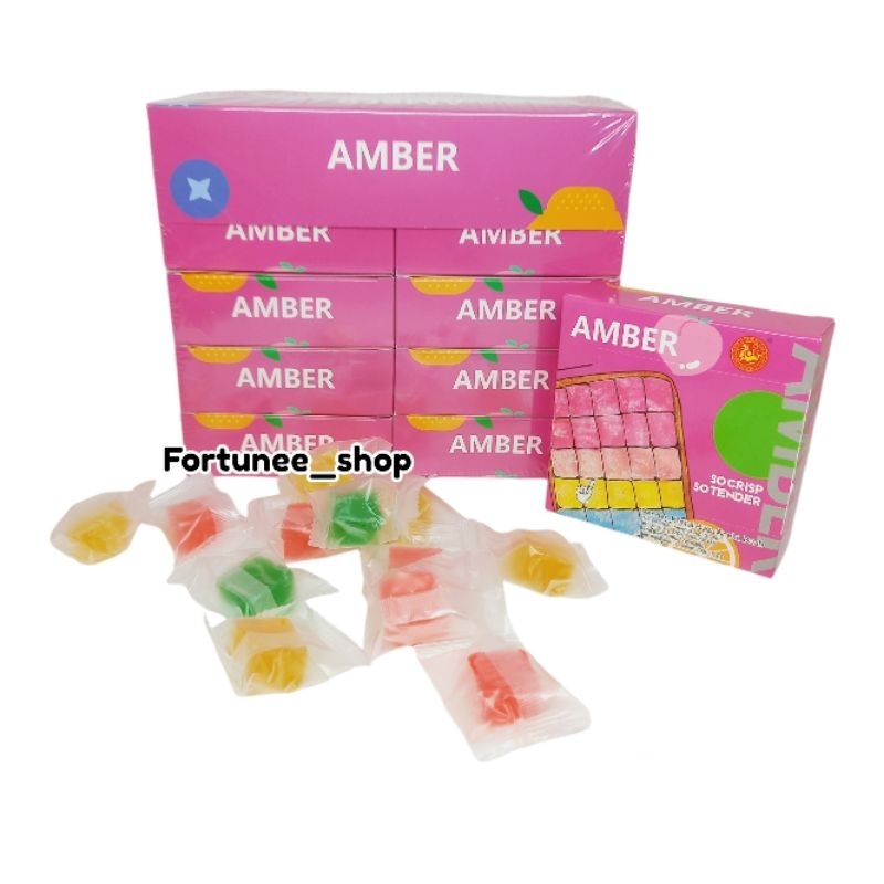 

Amber Chewy Candy / Permen Kristal Rasa Buah / Permen Chewy Kenyal