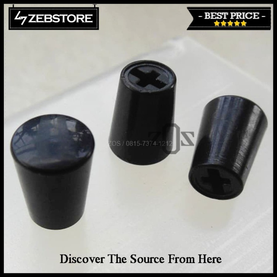 Kepala Toggle Switch Tip Cap Cone Std Black