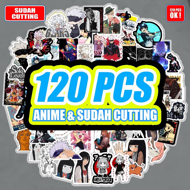 

Stiker pack anime isi 120pcs sudah cutting