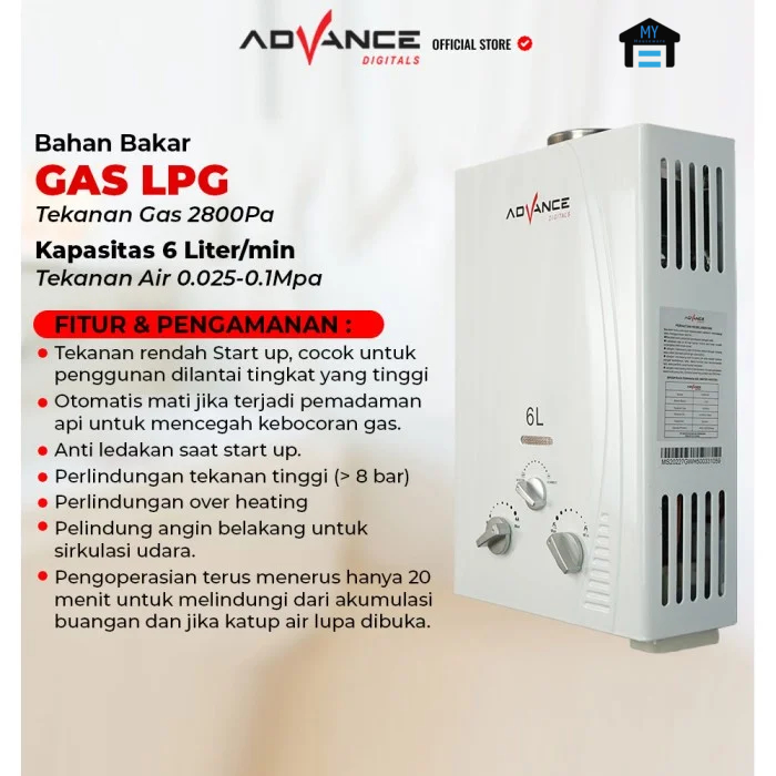 GAS WATER HEATER ADVANCE  (GWH-50)