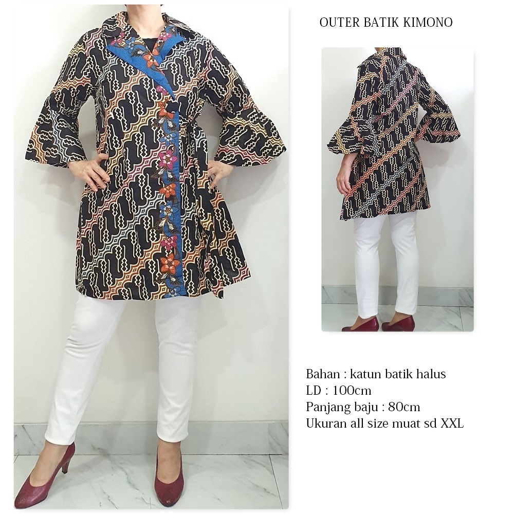 BLAZER BATIK KIMONO PANJANG